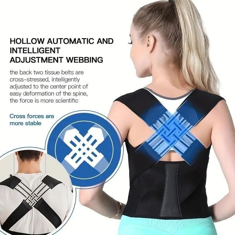 Adjustable Back Posture Corrector Belt – Relieves Slouching & Back Pain | Unisex Free Size