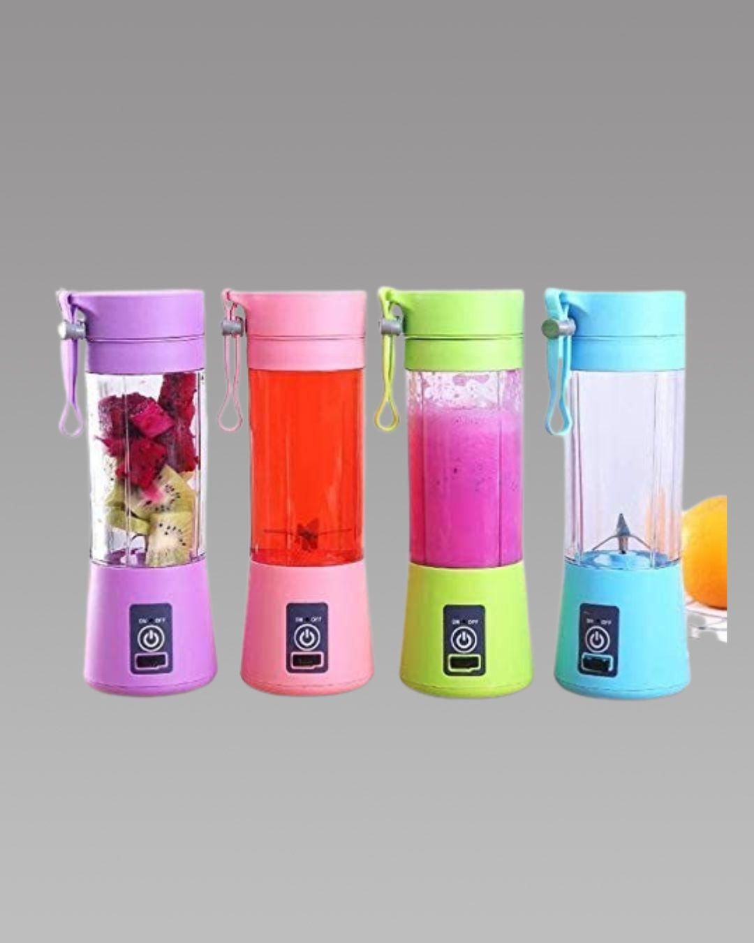 Portable USB Rechargeable 6 Blade Juicer mixer (380ml)