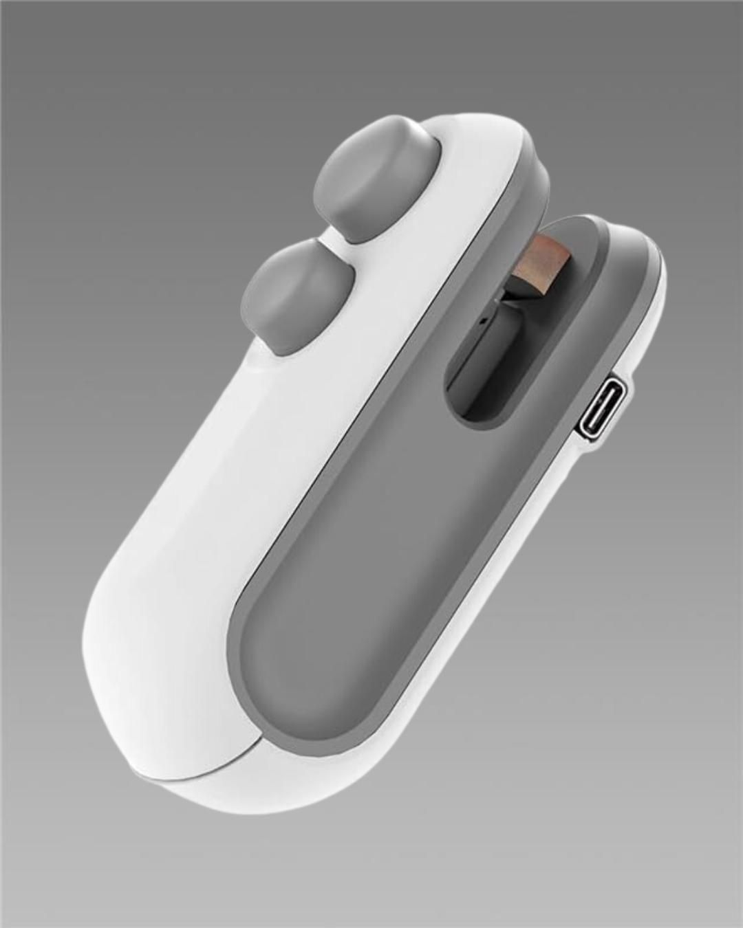 Portable Mini Sealing Machine 2-in-1 (USB Rechargeable, Magnetic, Heat Seal with Cutter)
