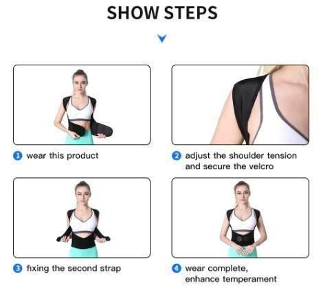 Adjustable Back Posture Corrector Belt – Relieves Slouching & Back Pain | Unisex Free Size