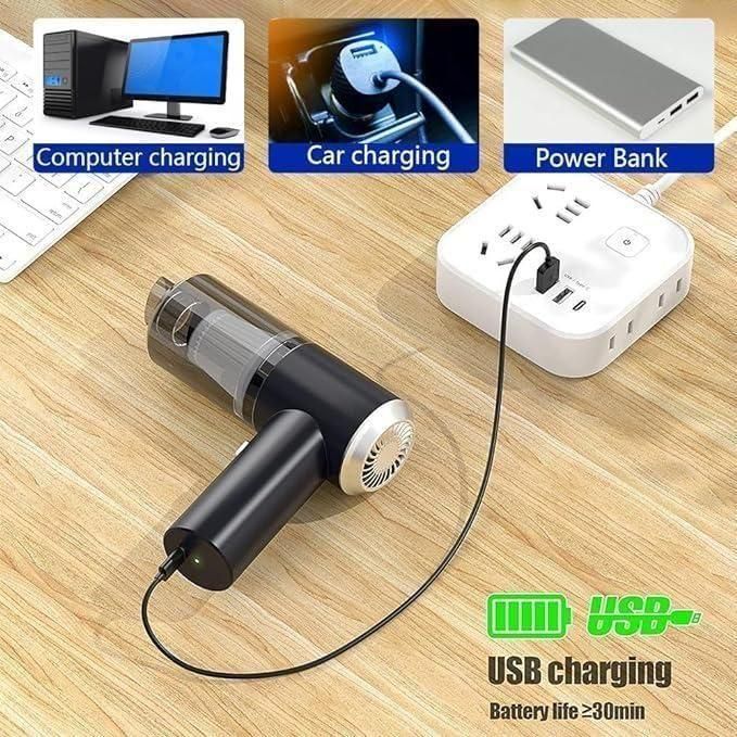 Portable Mini Vacum Cleaner & Air Duster | Wireless Handheld Dust Remover