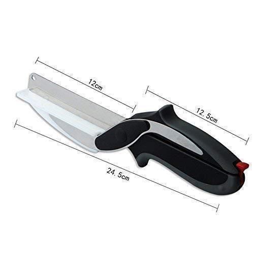 Clever Cutter – 2-in-1 Kitchen Knife & Cutting Board | Stainless Steel Food Chopper