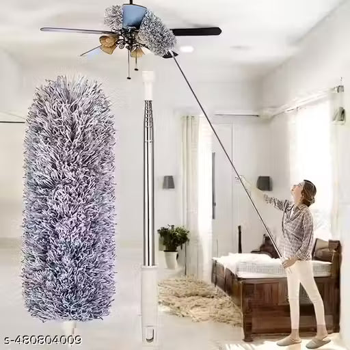 Upgraded Long Handle Microfiber Feather Ceiling Duster for Dust Cleaning