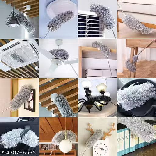 Upgraded Long Handle Microfiber Feather Ceiling Duster for Dust Cleaning