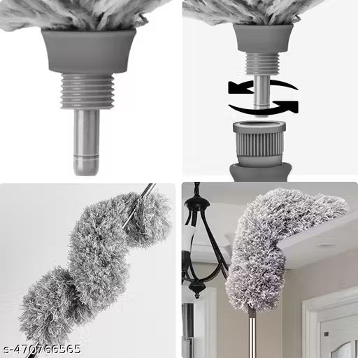 Upgraded Long Handle Microfiber Feather Ceiling Duster for Dust Cleaning