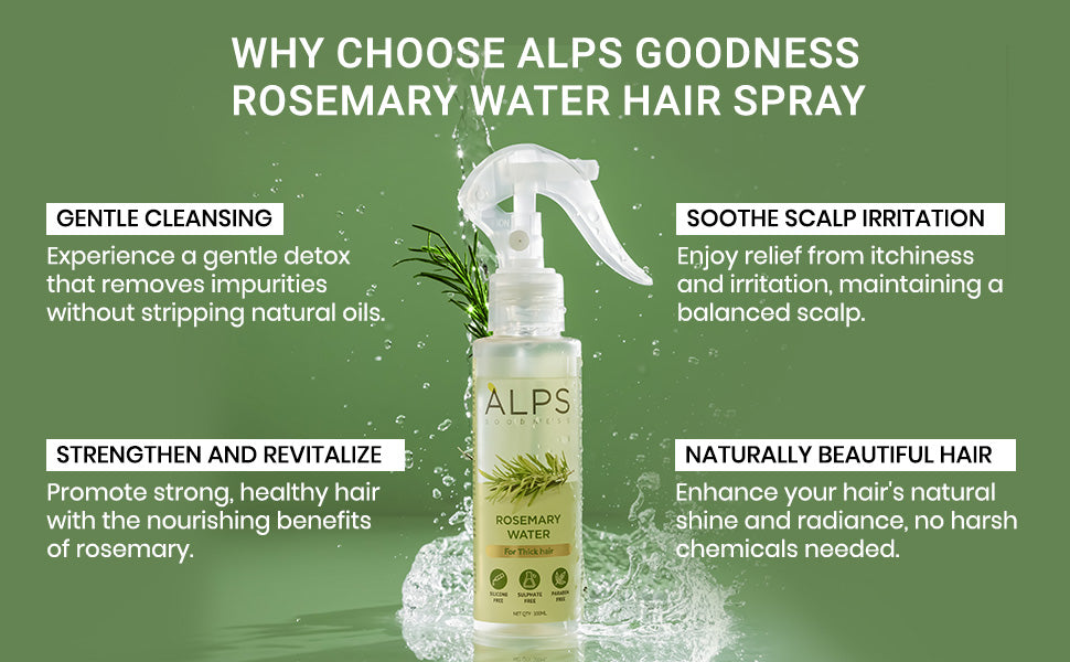 Rosemary Water Spray by APLS – 2 Pack (100ml Each) | Revitalizing Skin & Hair Care Mist