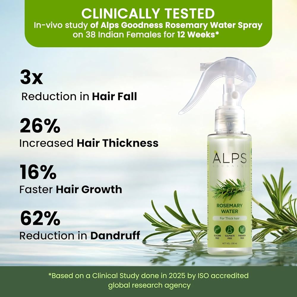 Rosemary Water Spray by APLS – 2 Pack (100ml Each) | Revitalizing Skin & Hair Care Mist